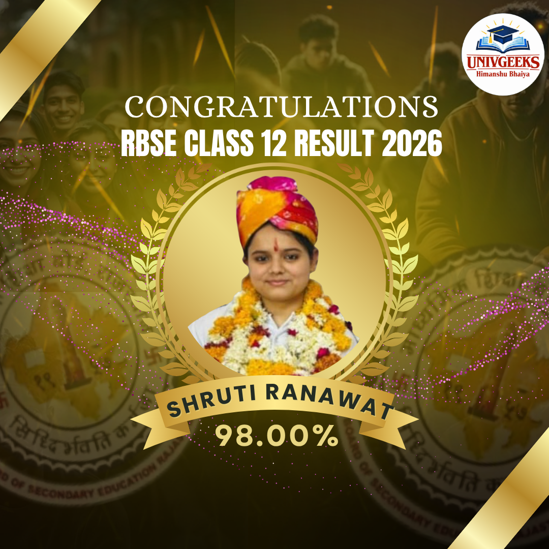 Shruti Ranawat - 98% RBSE Board