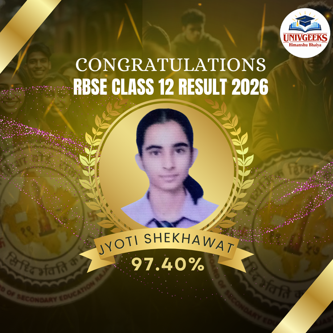 Jyoti Shekhawat - 97.4% RBSE Board
